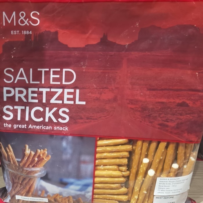 

M&S Salted Pretzel Stik 150gr