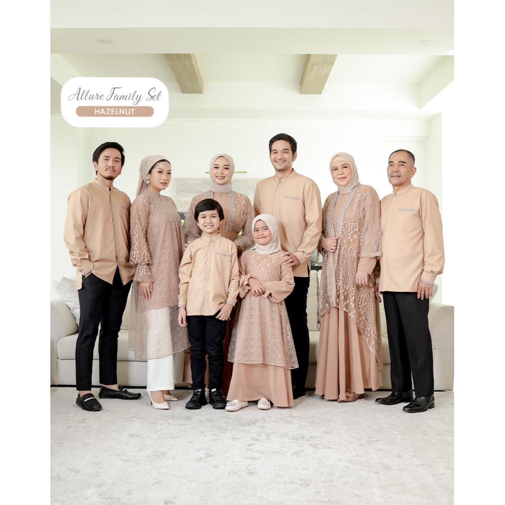 Gamaleea - Allure Family Set Hazelnut / Seragam Keluarga Pernikahan / Pakaian Kondangan / Bridesmaid