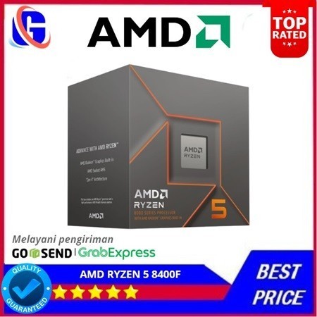 AMD RYZEN 5 8400F Processor AMD AM5 Zen 4 6 Cores 12 Threads - TRAY JunDW