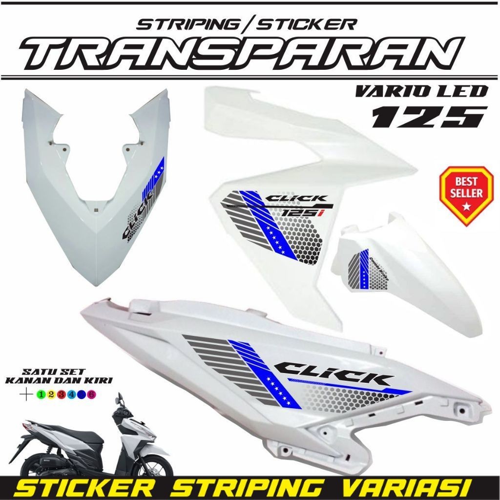 STRIPING CLICK VARIO LED 125 FI / STRIPING TRANSFARAN UV / STRIPING VARIO LED 125 STRIPING SETIKER