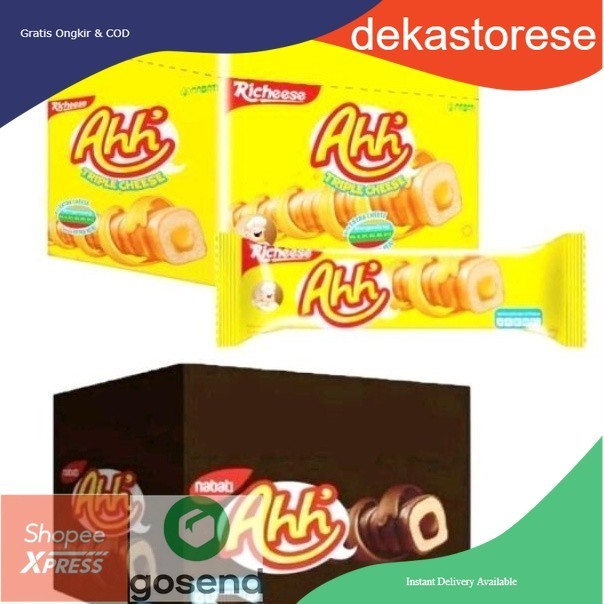 

Nabati Ahh Richeese / Richoco Cokelat Keju box isi 20 MURAH!!