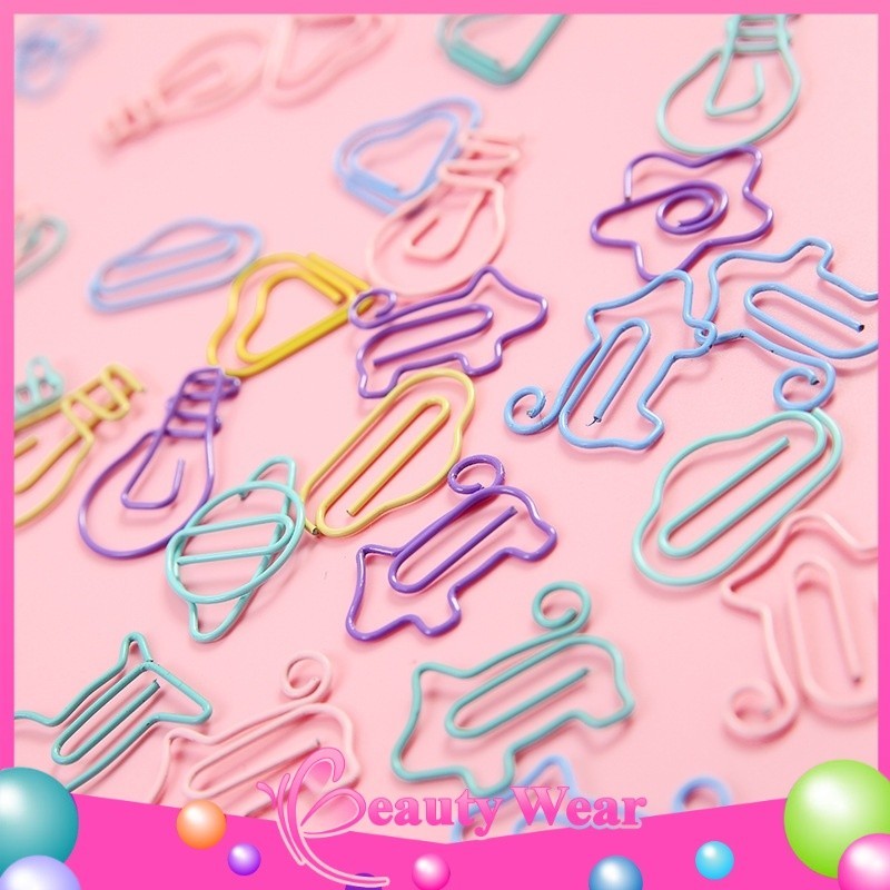 

Penjepit Klip Kertas Paper Clip Push Pin Set 10pcs Free Pouch