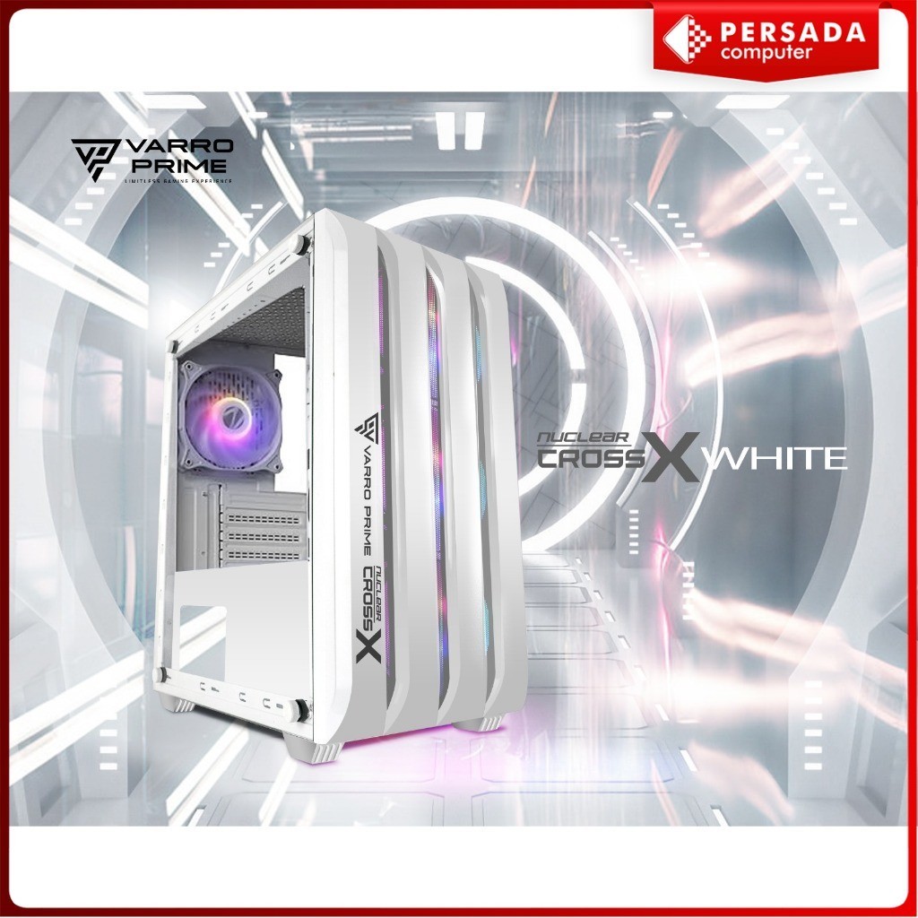 CASING GAMING VARRO NUCLEAR CROSS X + 3 Fan RGB
