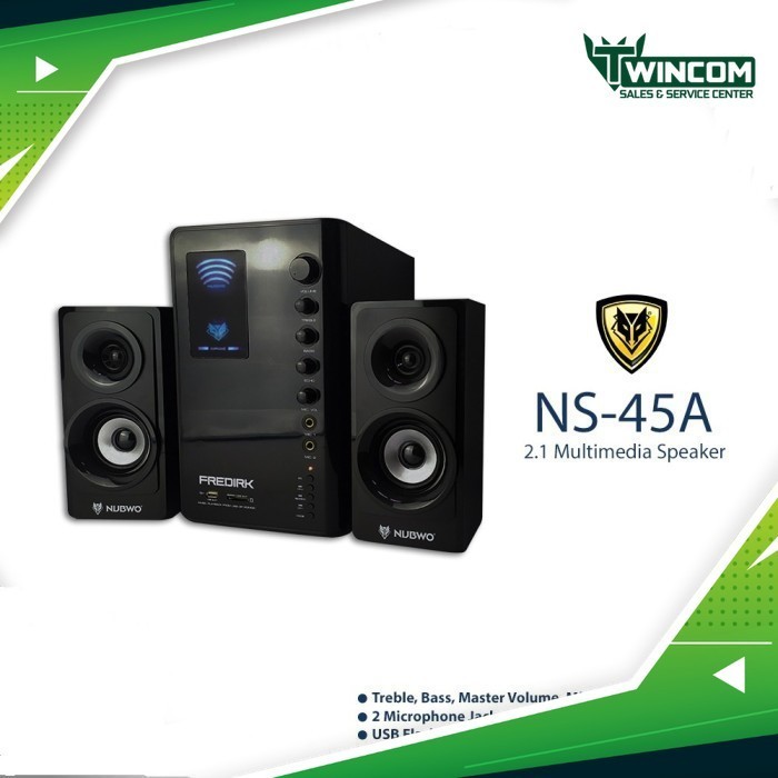 SPEAKER BLUETOOTH NUBWO FREDIRK NS-45A SUBWOOFER