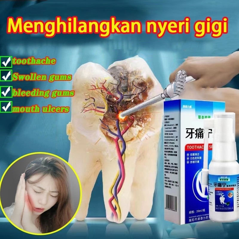Obat sakit gigi berlubang ampuh obat gusi bengkak obat sakit gigi anak obat sakit gigi semprot 20ml