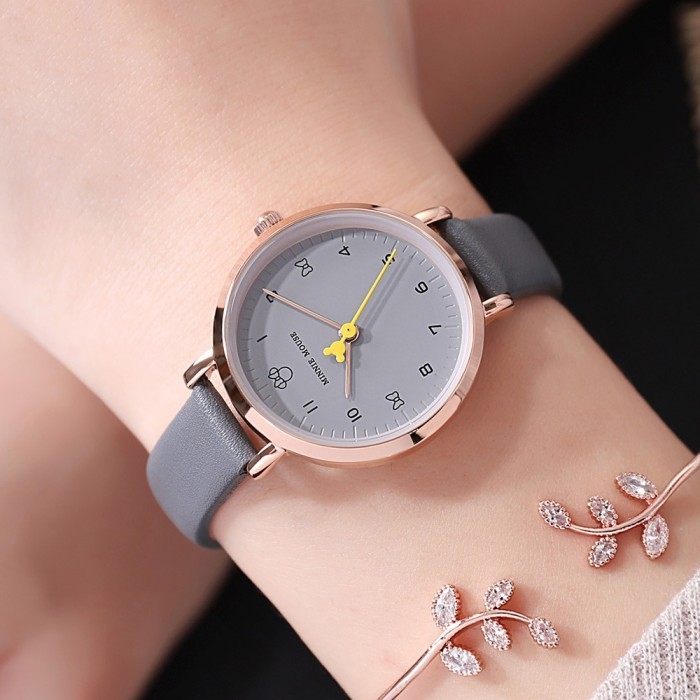 Ambar Jam tangan Mickey dewasa original disney elegan - Grey