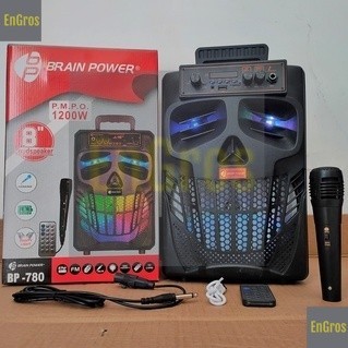 BP-7801 Speaker Bluetooth BrainPower 8 Inch BP780 Salon Bluetooth 8inc Karaoke Murah 780 Super Bass