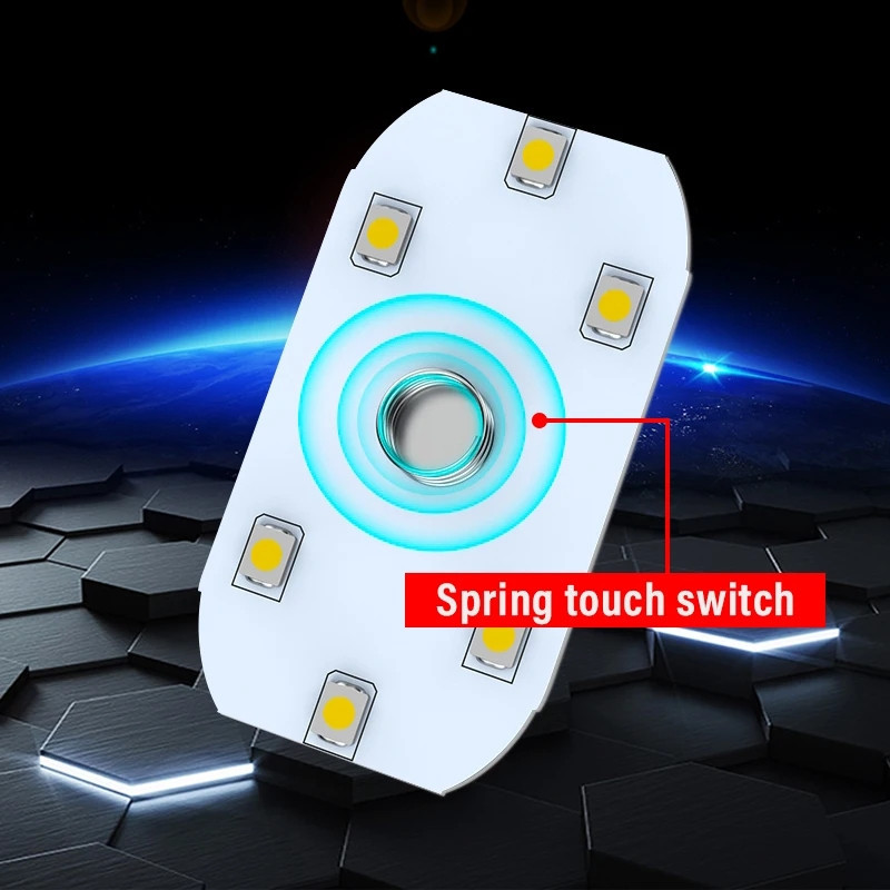 Grosir Lampu Sentuh Led Mobil/ Lampu Interior Mobil Nirkabel / Lampu Pencahayaan Sekitar Mobil Led/
