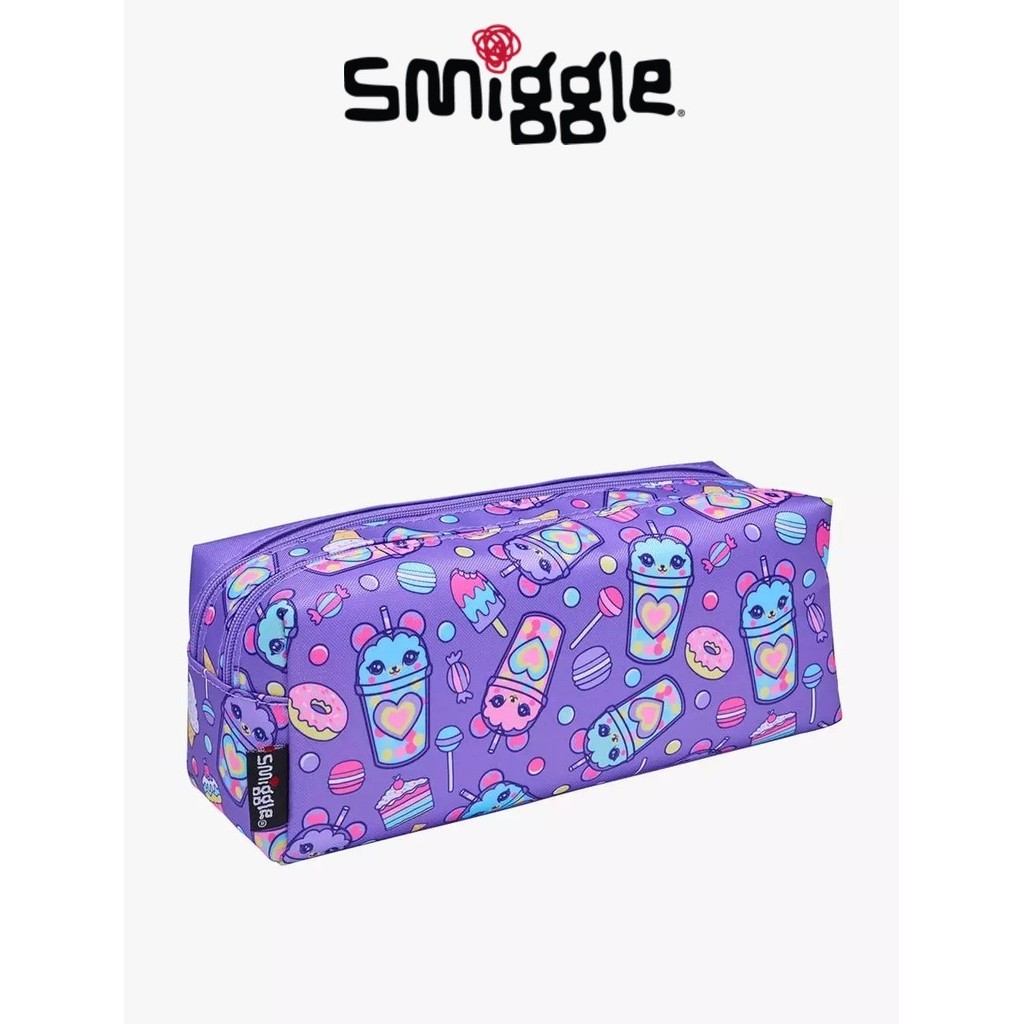 

SMIGGLE WONDER WORLD TWIN ZIP PENCIL CASE LILAC