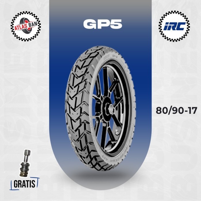 Ban Motor Bebek IRC GP5 80/90 Ring 17 Tubeless