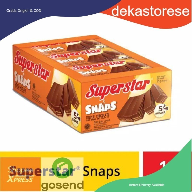 

Superstar SNAPS triple coklat 1 box isi 12 pcs