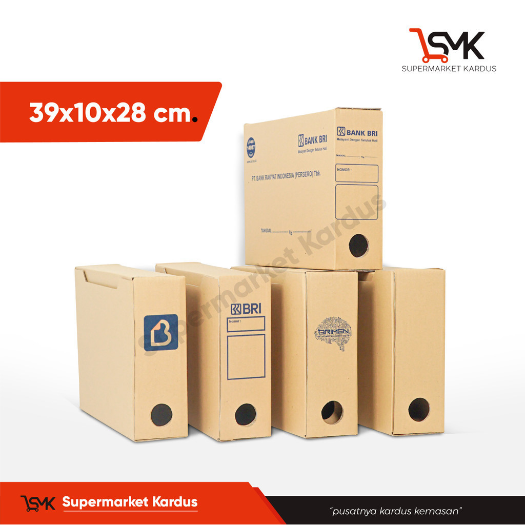 

Box File 39x10x28 cm (BRI) KardusFile/Filebox/FileBesar/Arsip/BoxArsip/KardusArsip/Box Document/Document/tinggi28