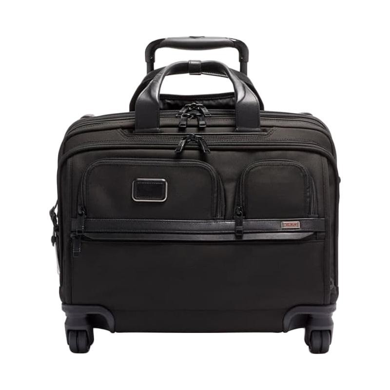 TUMI AlPHA 3 DELUXE 4 WHEELED - FREE EMBOSS TAS KOPER TRAVEL- LAPTOP CASE