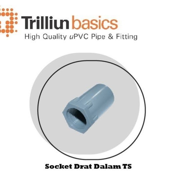 Sok drat dalam 2" inch Trilliun Faucet Socket Sock drat dalam 2 inch