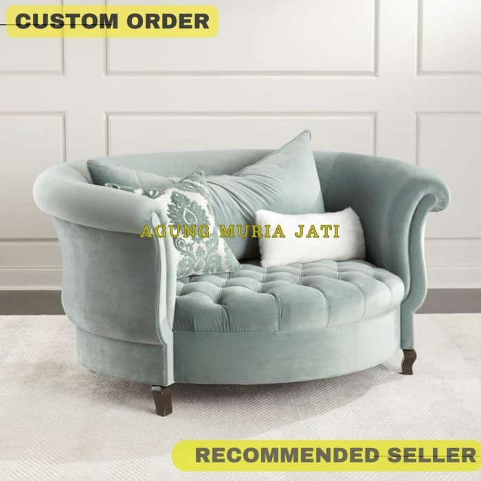 Sofa Santai Sofa Klasik Modern Bludru