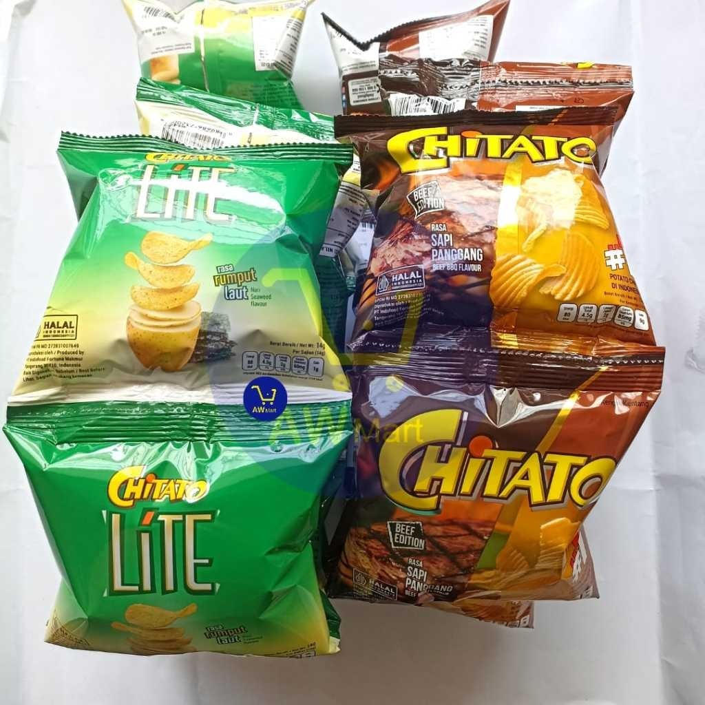 

CHIKI CHITATO SAPI PANGGANG DAN LITE PER RENCENG ISI ( 10 SACHET X 14 GRAM ) - CHITATO LITE SAPI PANGGANG PER RENCENG