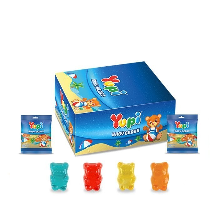 

Permen Gummy Yupi Baby Bears 7g Isi 24pcs Cemilan Murah dan Enak