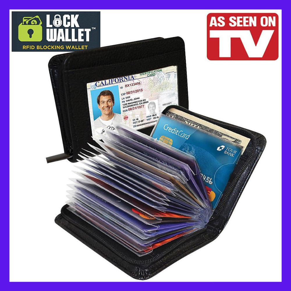 TokoMaspul-COD-Wallet Dompet Kartu Kredit 36slot Secure RFID Blocking BAHAN kulit sintetis dompet ka