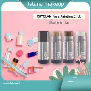 (SHARE IN JAR) Kryolan Stick Foundation | Krayolan Face Painting | Shading & Highlighter MUA SHARE I