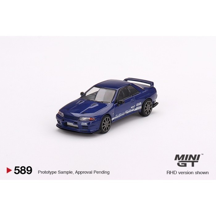 MINI GT 589 Nissan Skyline GT-R Top Secret VR32 Metallic Blue