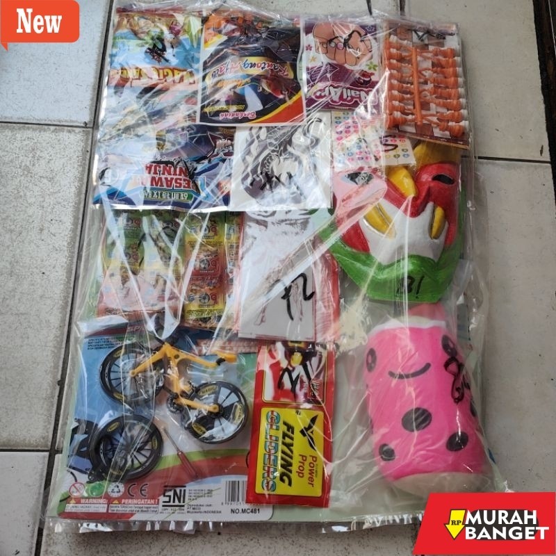 Mainan agustusan  anak-anak- LOTRE PASANGAN BERHADIAH MAINAN, isi 80 kupon, semua dapat mainan jadu,