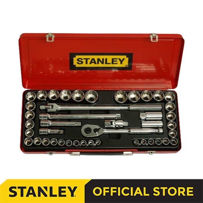 Stanley Kunci Sock Set Shock Set Socket Set Metric Imperial Socket Set 1/2" 12pts 43pcs 89-509