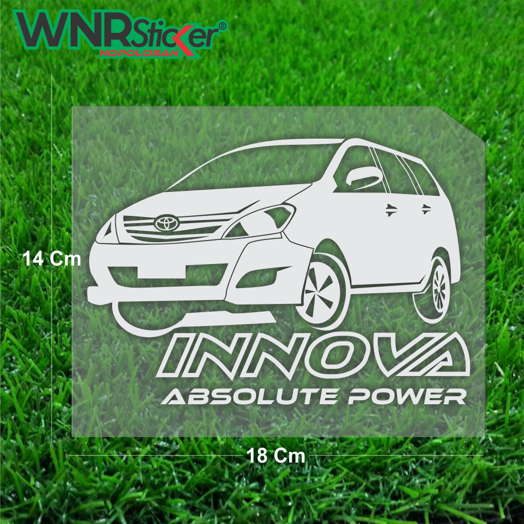 Stiker cutting Variasi kaca mobil kijang Innova