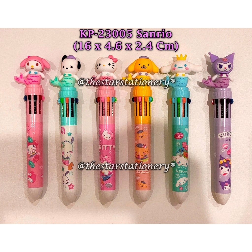 

(1 Biji) Bolpen 10 Warna Sanrio KP-23005 / Ball Pen Sanrio 10 Warna / Pen Cetek Sanrio 10 Warna