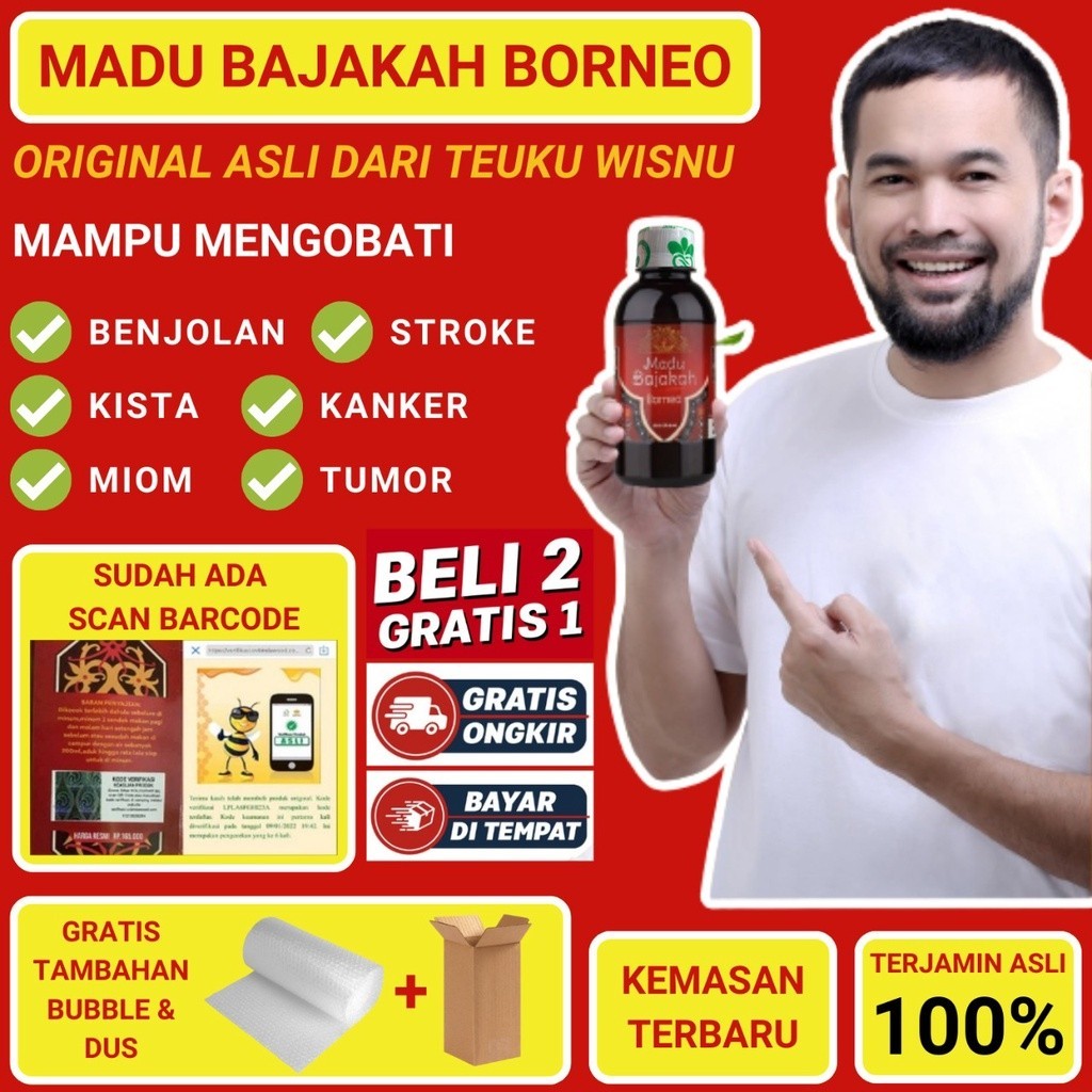 

Madu Bajakah Borneo [ORIGINAL 1000%] - Herbal Kanker Tumor Benjolan Kelenjar Asam Lambung dan Segala Kronis (TANPA KOTAK) BACA DIDESKRIPSI