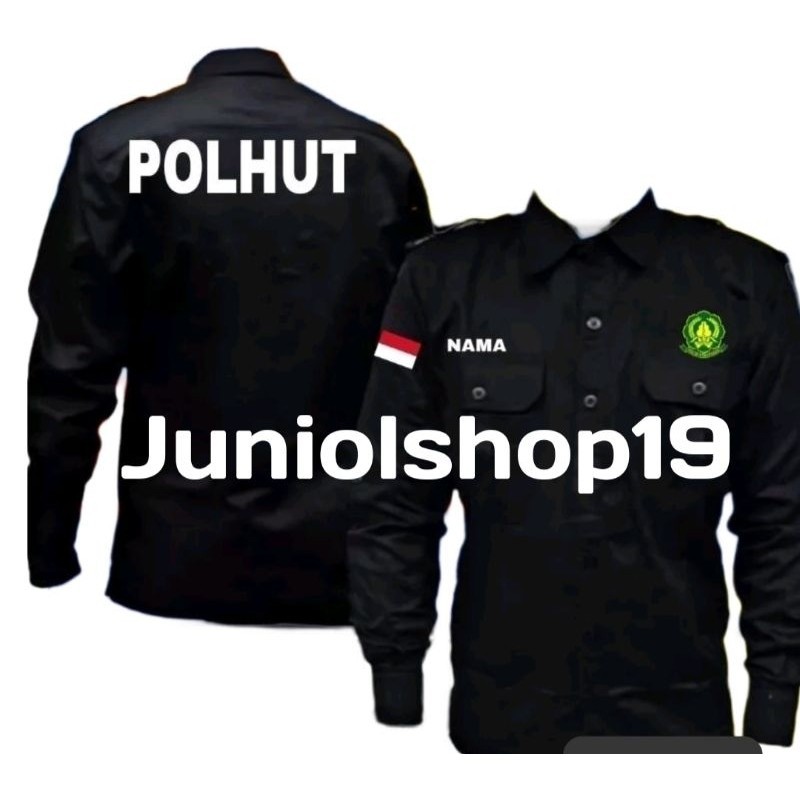 KEMEJA POLHUT/SERAGAM PDL POLHUT/KEMEJA POLHUT POLISI/SERAGAM POLHUT FULL BORDIR/KEMEJA COSTUM BORDI