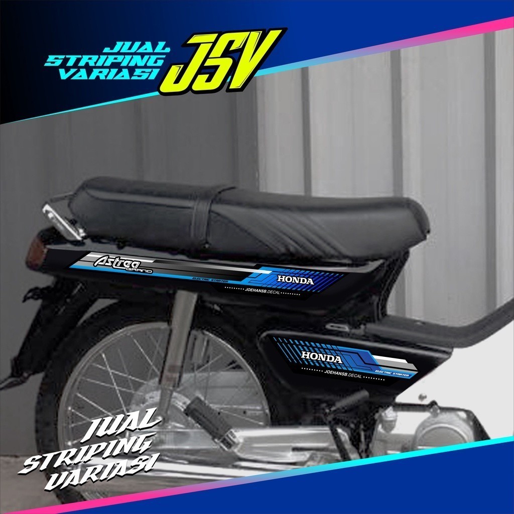 Striping Astrea Grand Variasi | Stiker Astrea Grand | Sticker Astrea Bulus Motif Klasik Original BLU