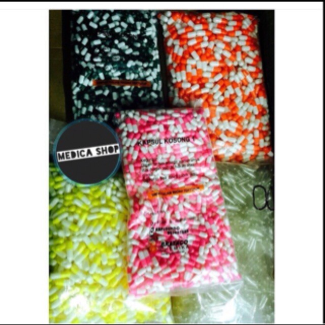 Kapsul kosong untuk obat ukuran 0,1,2,3