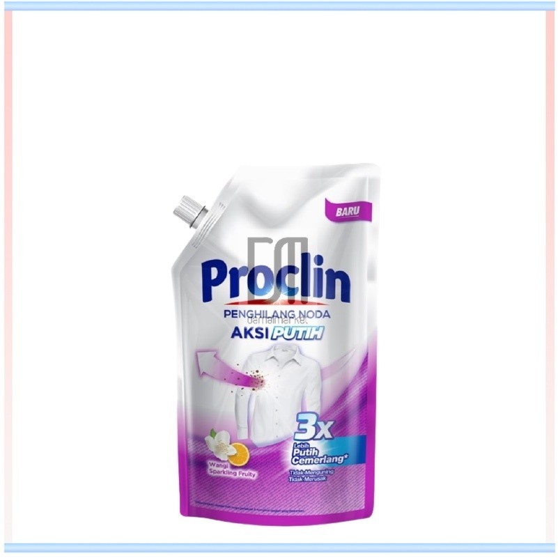 Proclin Proklin Penghilang Noda Pembersih Pemutih Pakaian Baju Untuk Putih Berwarna Anti Bakteri Dis