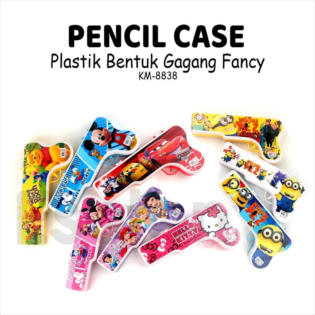 

Kotak Pensil Plastik Fancy KM-8838 / Tempat Pensil Karakter