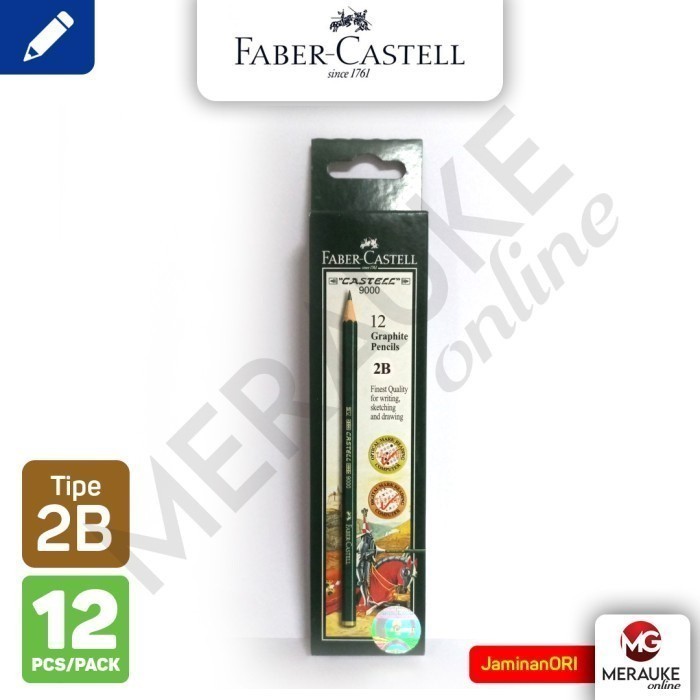 

Pensil Faber Castell 2B per Pak isi 12