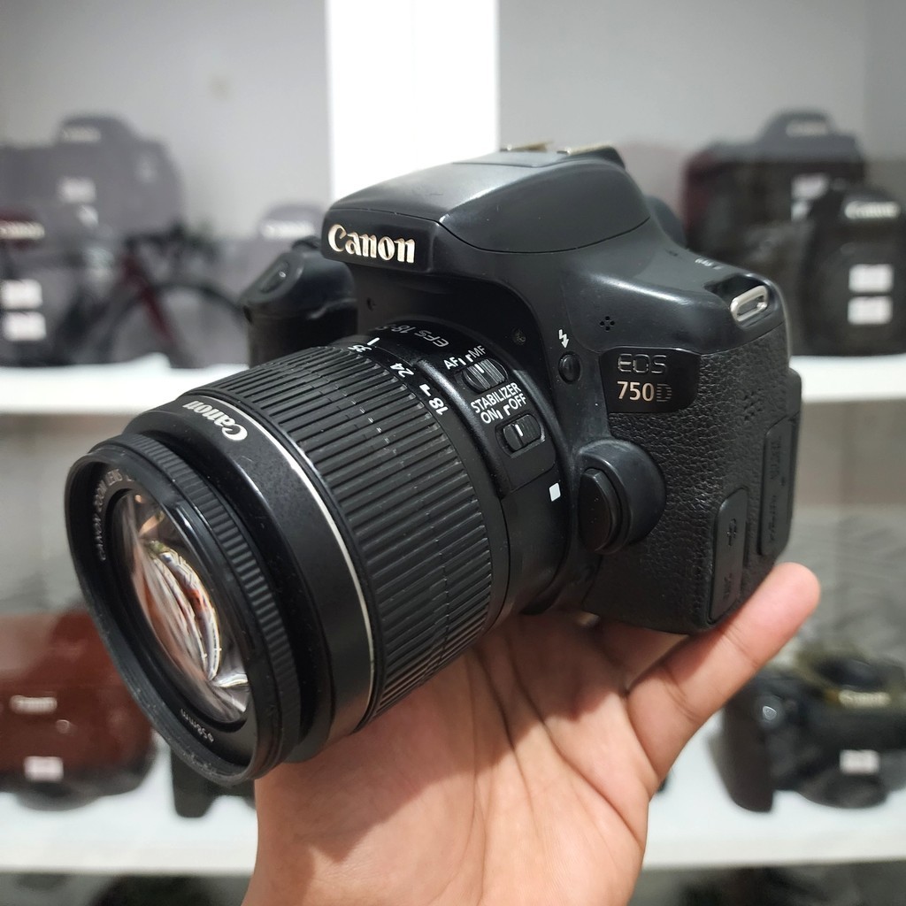 SALE KAMERA CANON EOS 750D + CANON 18-55 IS ii (SN NSN)