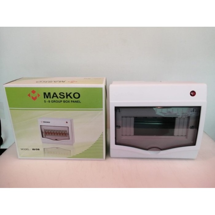 MASKO Box MCB 1 2 4 6 8 12 Group IB Model Tanam / OB Model Timbul Tempel Surface Lampu Indikator