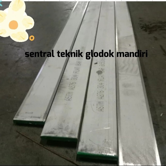 plat strip stainless 304 tebal 8mm 60x1000mm