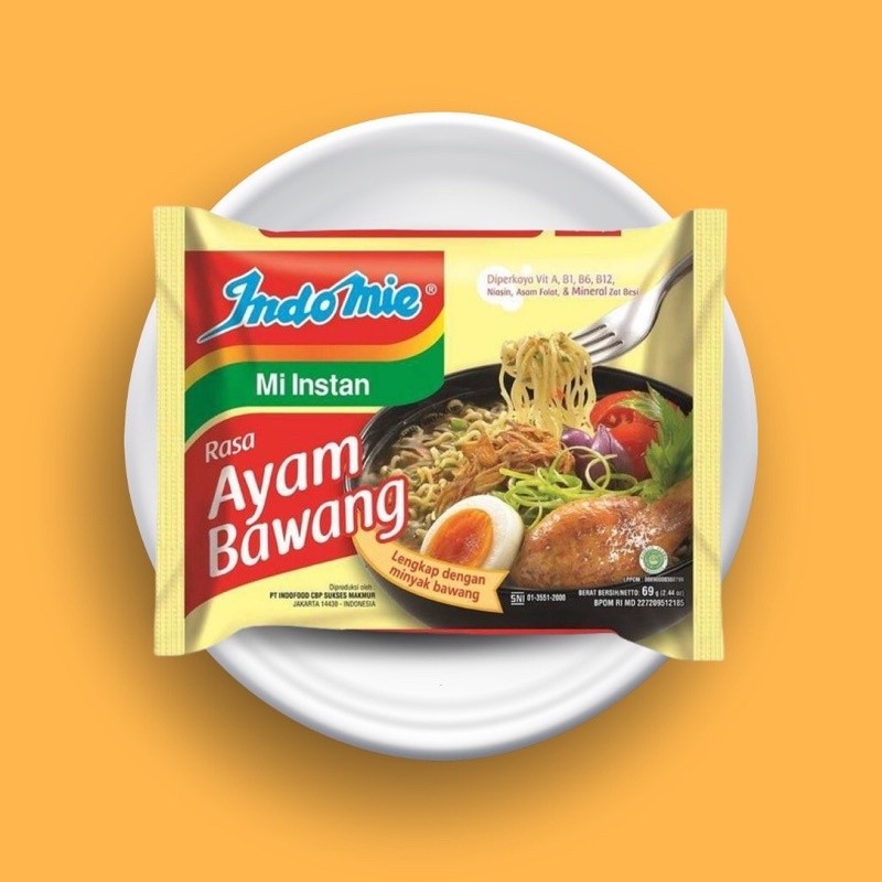 

INDOMIE AYAM BAWANG MIE INSTAN / MIE AYAM BAWANG / MIE INSTAN 5pcs