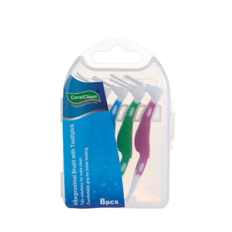 Interdental Brush 1 Kotak isi 8pcs Mix 4 Size
