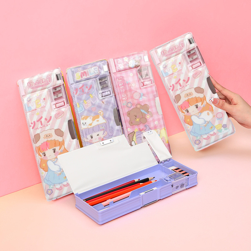

Alat Tulis - Budaya - Pengetahuan - Inovasi.Tempat Pensil 2 Layer Multifungsi Motif Kotak pensil pola gadis kartun gadis
