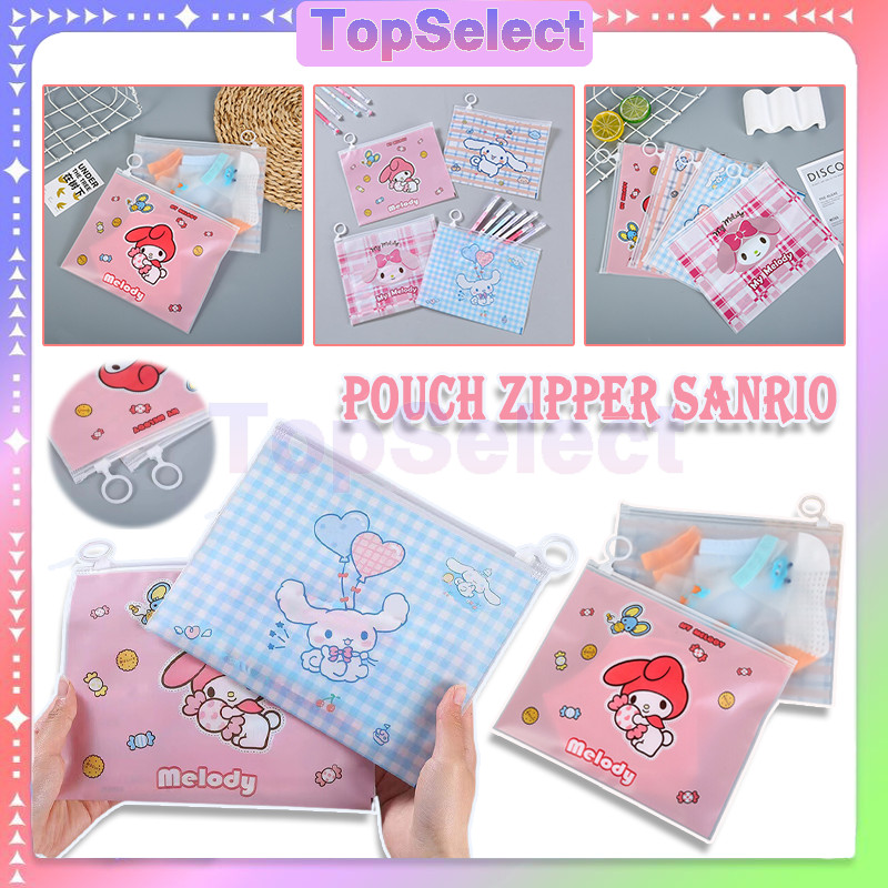 

Pouch Zipper Motif Sanrio/multifungsi motif sanrio lotso /Tas Kosmetik Karakter Zip Lock Plastik/Tempat Pensil Sanrio Pouch Zipper