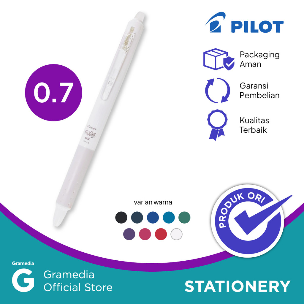 

PILOT BALLPEN FRIXION CLICKER BLRT FR 07 WHITE