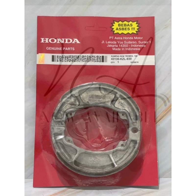Kampas Rem Tromol Belakang Vario 110, Beat Karbu, Vario 125, Beat Fi Esp