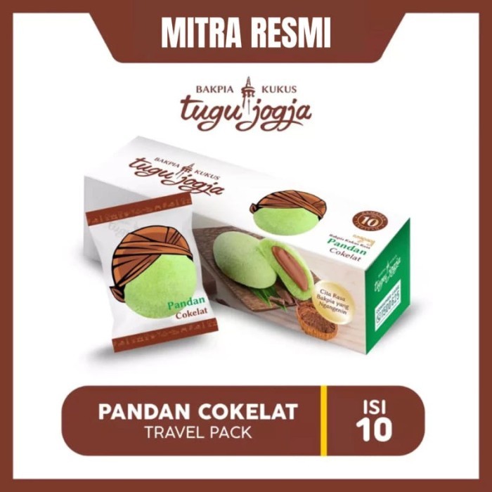 

CR Bakpia Kukus Tugu Jogja FREE Bubble Wrap kemasan Travel Pack - Pandan Coklat