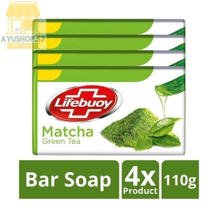 

4 pcs - Lifebuoy Matcha Sabun Batang [110gr] - AYUSHOP57