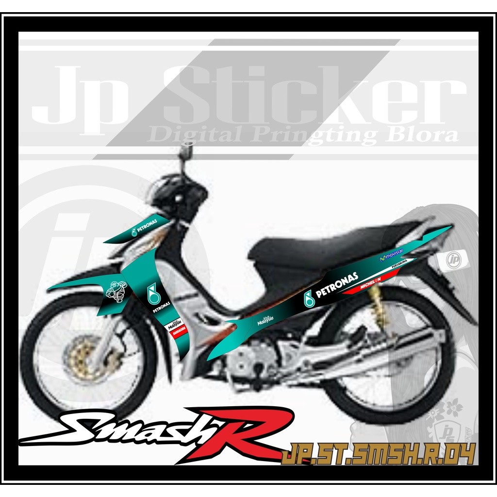 SMASH Stikcker Striping Smash R New Stiker Motor Suzuki Smash R Lis Variasi Hologram Smash R New JP 