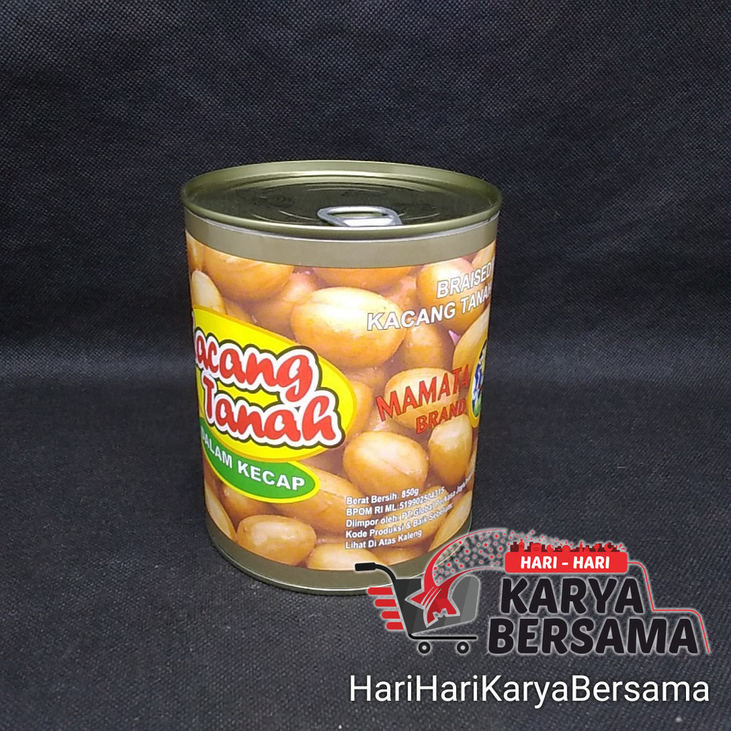 

MAMATA BRAND BRAISED PEANUTS KACANG TANAH DALAM KECAP 850GR