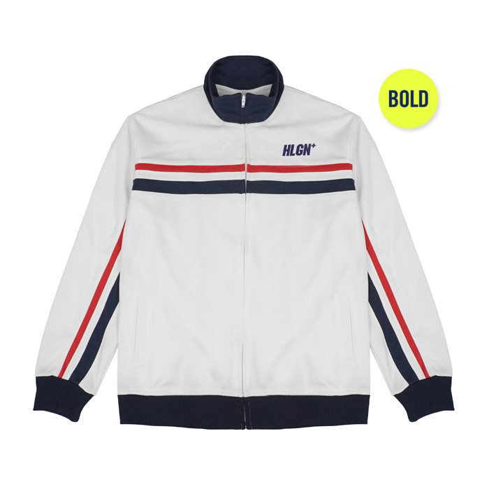 Hooligans Jacket Tracktop Bold Woodgate White R/N
