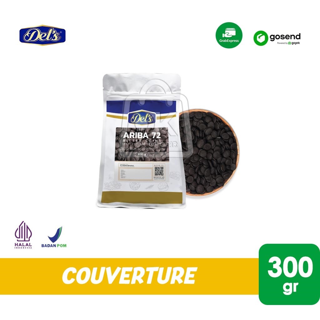 

Coklat Kovertur Koin Ariba Couverture Dark Chocolate 72% Coin 300gr (KHUSUS INSTANT)